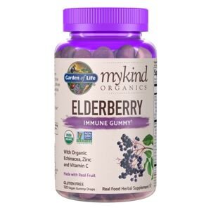 Mykind Organics Elderberry gummy - Čierna baza, 120 gumídkov