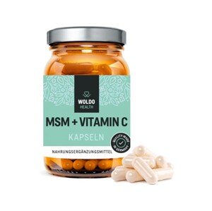 MSM + vitamín C, 180 kapsúl