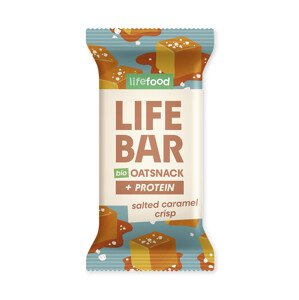 Bio proteínová ovsená tyčinka slaný karamel, 40 g