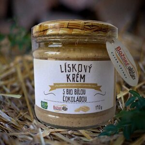 Lieskový krém s BIO bielou čokoládou 190g