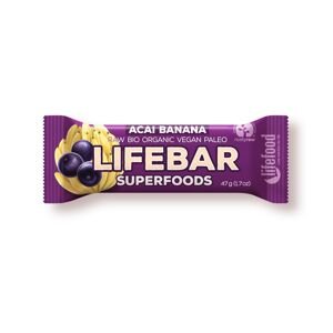 BIO RAW tyčinka - acai s banánom, 47 g